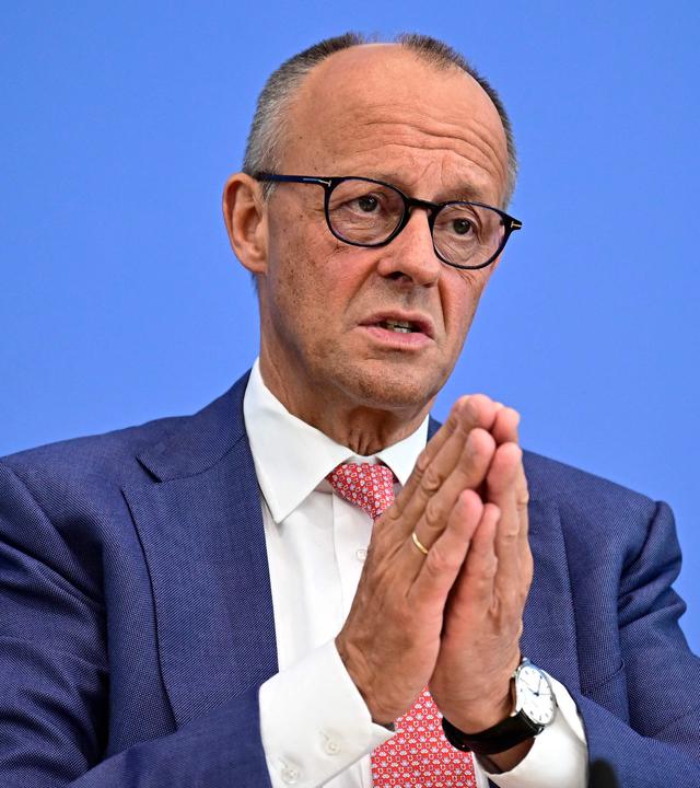 Bundeskanzler Friedrich Merz bei der Sommerpresssekonferenz