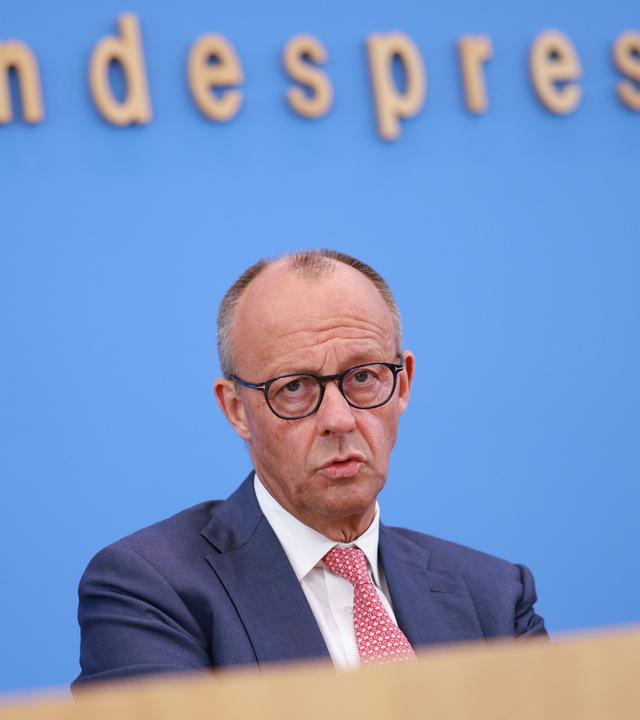 Bundeskanzler Friedrich Merz bei der Sommerpresssekonferenz