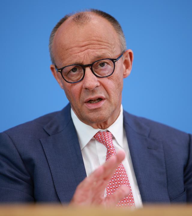Bundeskanzler Friedrich Merz bei der Sommerpresssekonferenz