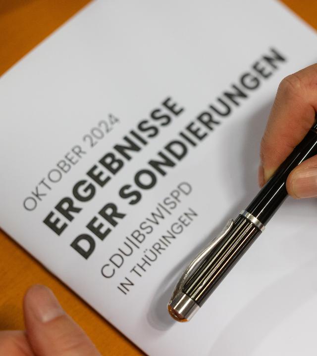 Sondierungsgespräche Thüringen / dpa 