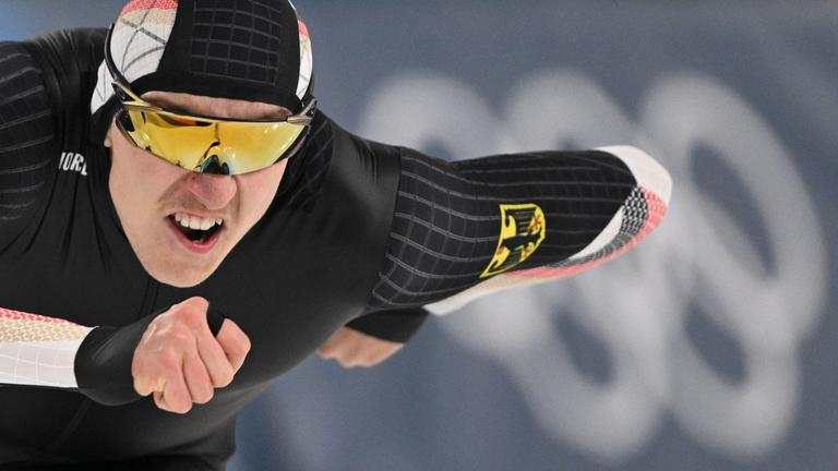 Finn Sonnekalb im olympischen 1000-Meter-Rennen