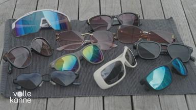 Drei Sonnenbrillen werden bezüglich der UV-Filterung und Qualität des Materials getestet. 