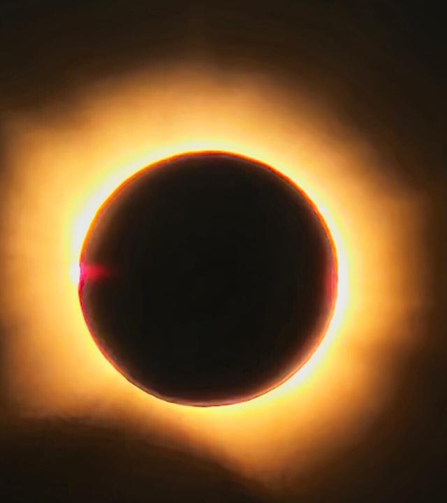 Sonnenfinsternis an der Costa del Azahar in Spanien
