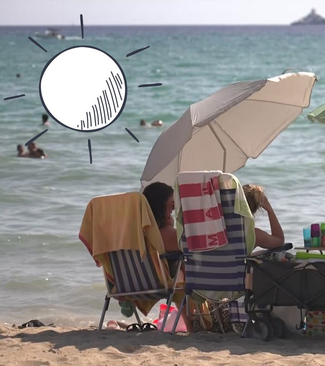 Menschen am Strand