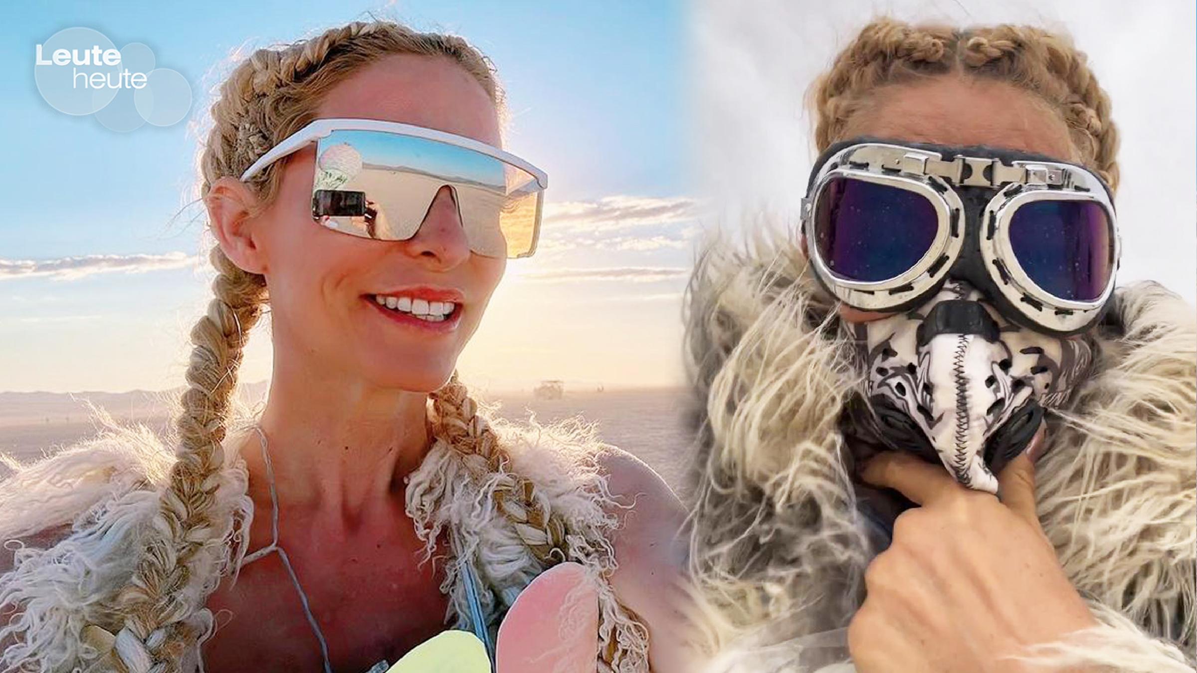 Sonya Kraus mit Sonnenbrille.