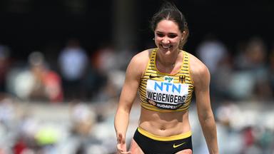Siebenkämpferin Sophie Weißenberg bei der Leichtathletik-WM in Budapest