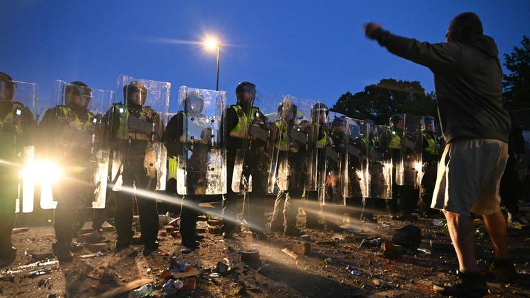 Protest in Southampton gegen das Vorgehen der Polizei im Fall Henry Nowak am 2. Juni 2026