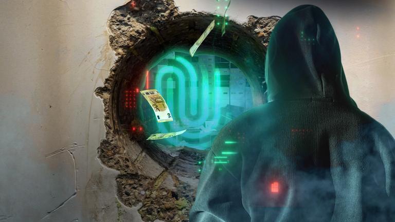 Kurz nach Weihnachten: Sechs bis sieben Männer verschaffen sich Zugang zu einer Sparkassen-Filiale in Gelsenkirchen, knacken mehr als 3000 Schließfächer und flüchten unerkannt.