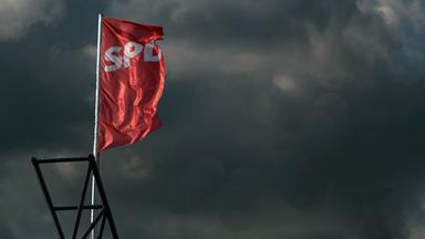 Eine  Flagge der SPD