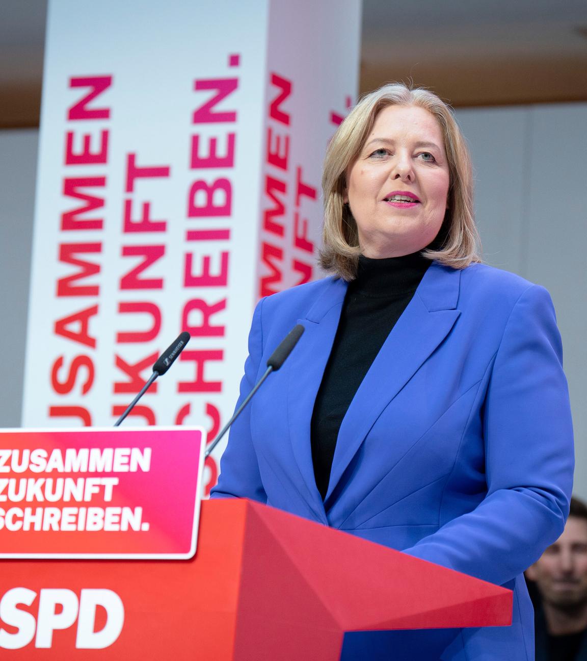 Bärbel Bas auf der Jahresauftaktklausur des SPD-Parteivorstandes in Berlin
