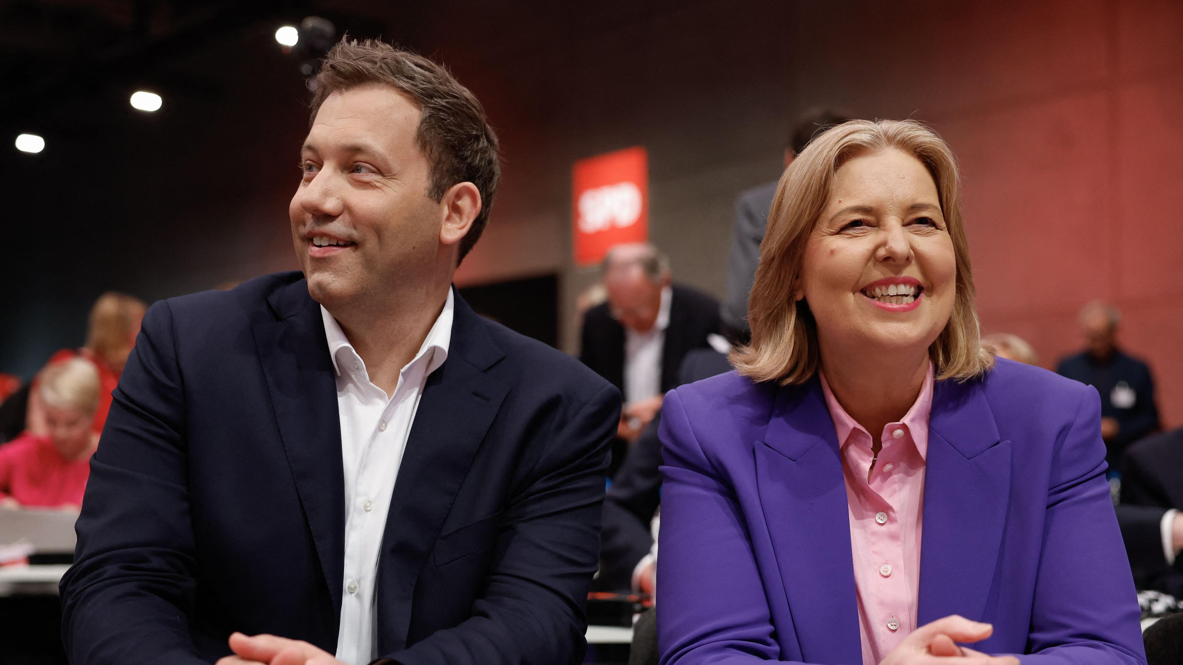 Lars Klingbeil (SPD) und Bärbel Bas (SPD)