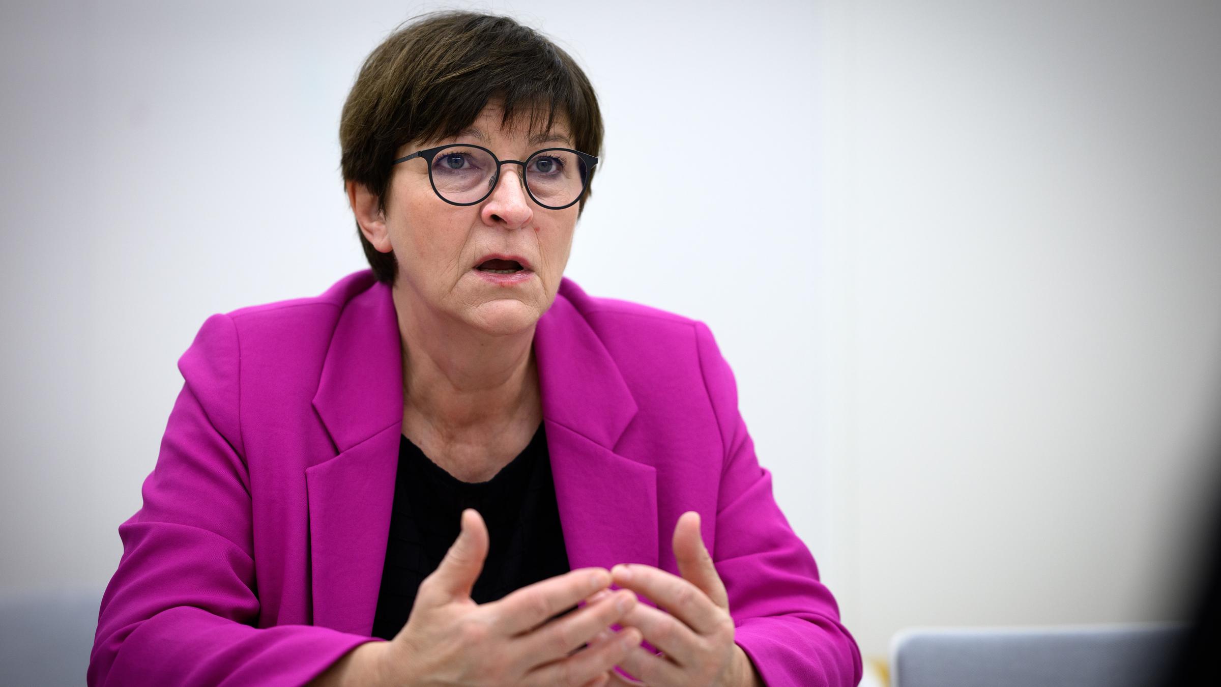 SPD-Chefin Saskia Esken