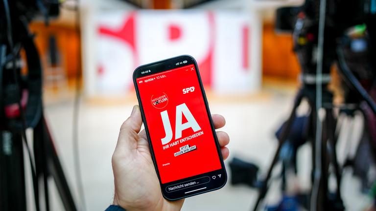 Ein Post auf Instagram zum "Ja" des SPD-Mitgliedervotums für den Koalitionsvertrag.