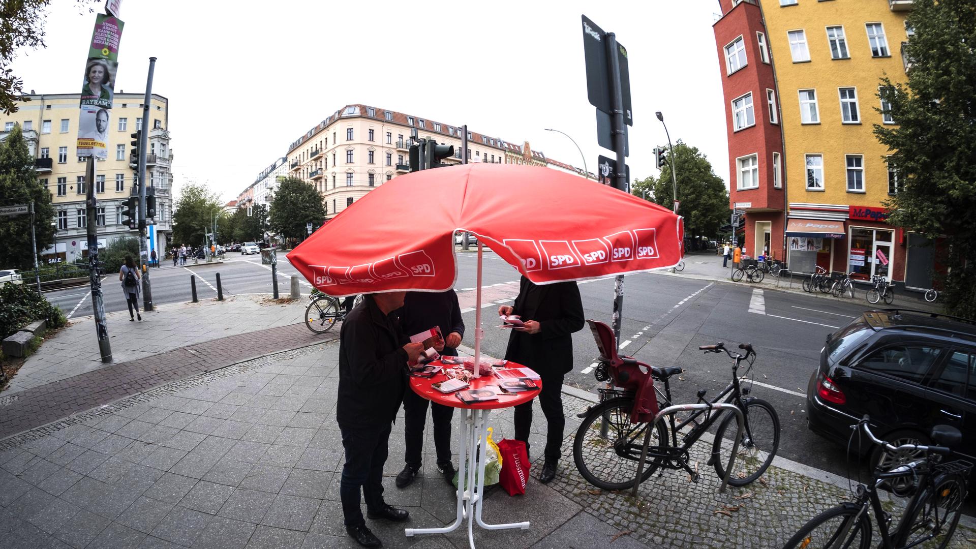 Infostand der SPD (Archiv Wahlkampf Berlin)
