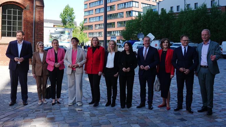Vorstellung der SPD-Bundesministerinnen und -minister am 05.05.2025.