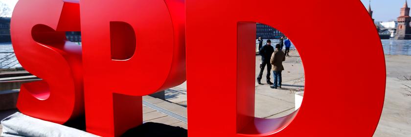 SPD-Schriftzug