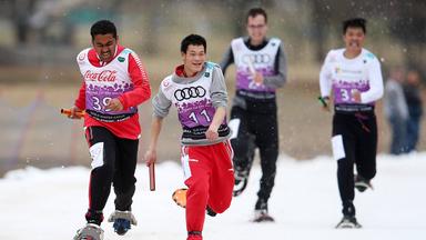 Teilnehmer im Schneeschuhlaufen bei den Special Olympics World Winter Games (Archivbild von den Spielen 2017).
