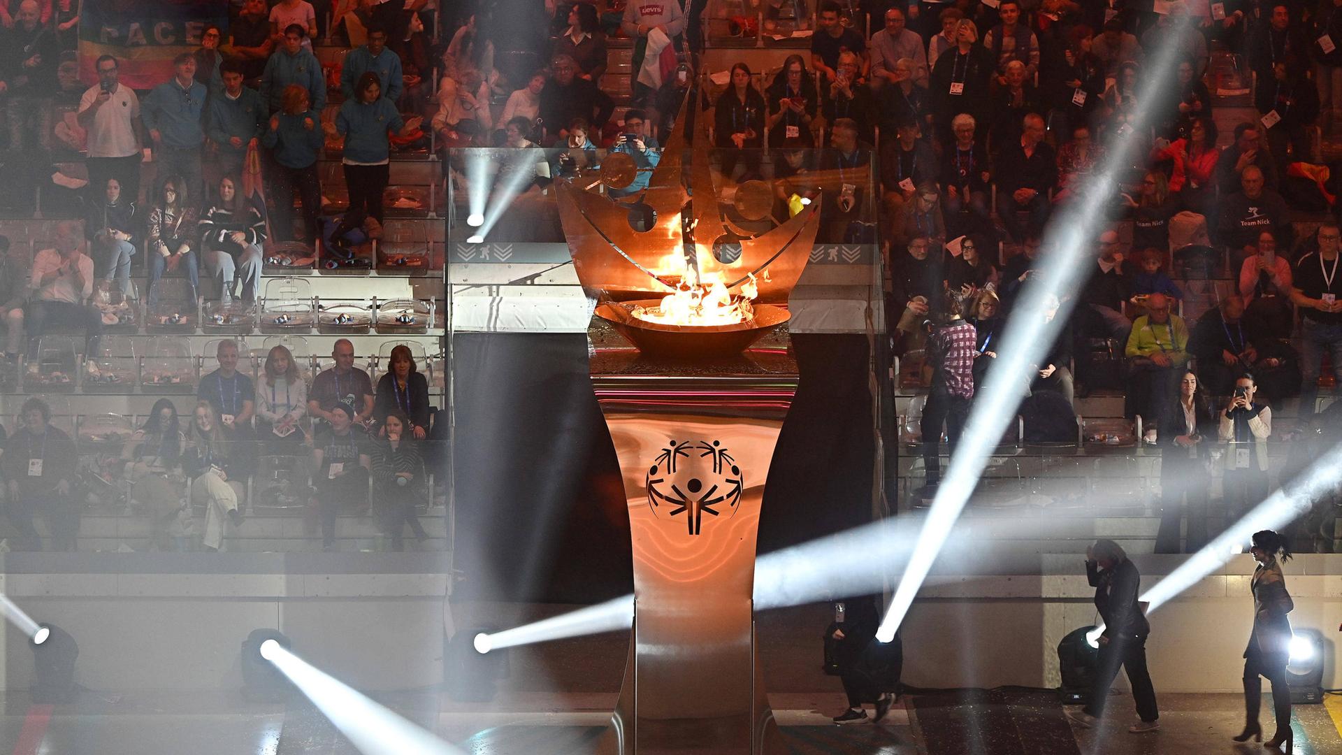 Das Feuer der Special Olympics wurde entfacht.