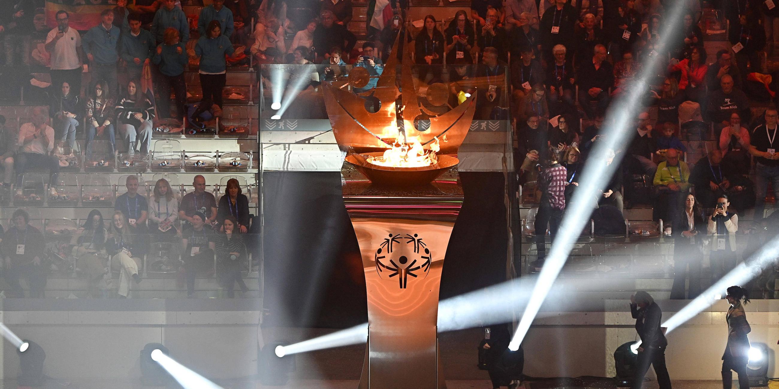 Das Feuer der Special Olympics wurde entfacht.