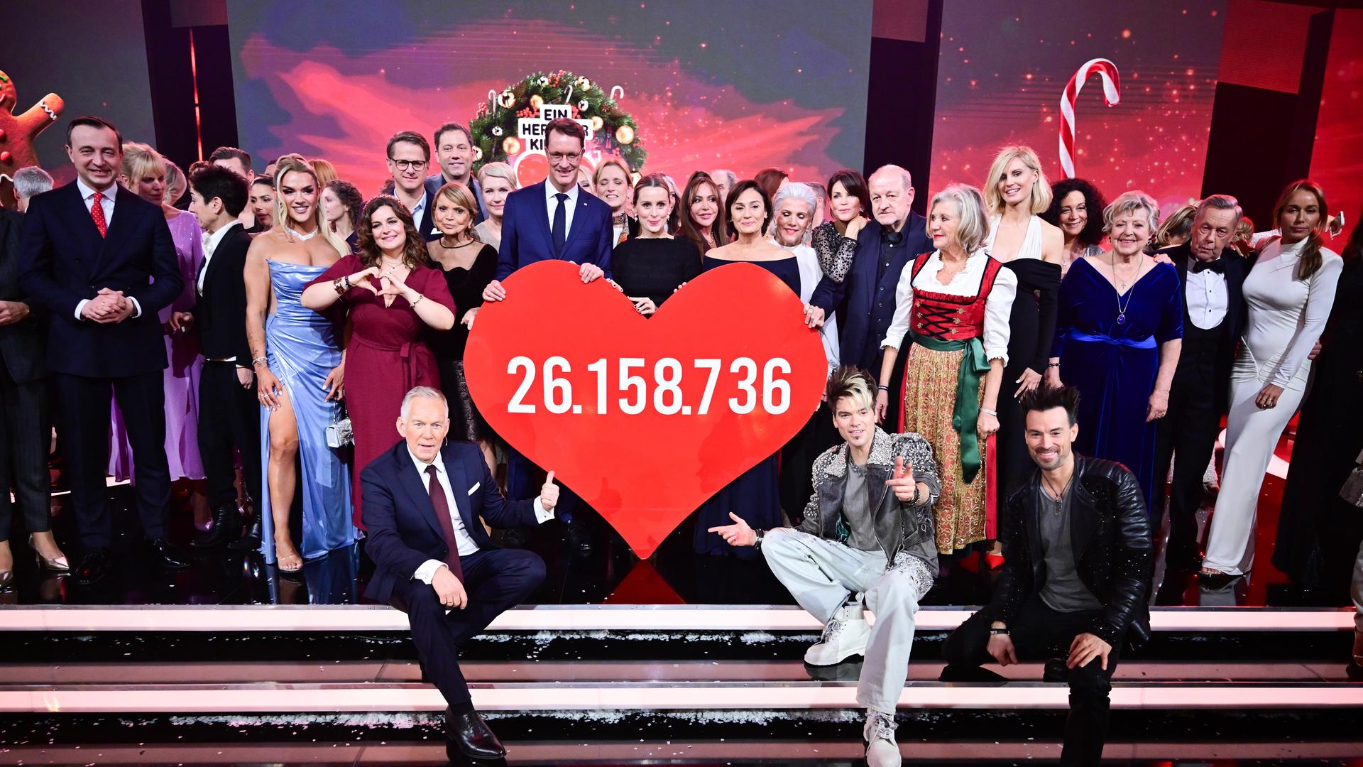 Spendenergebnis bei "Ein Herz für Kinder"