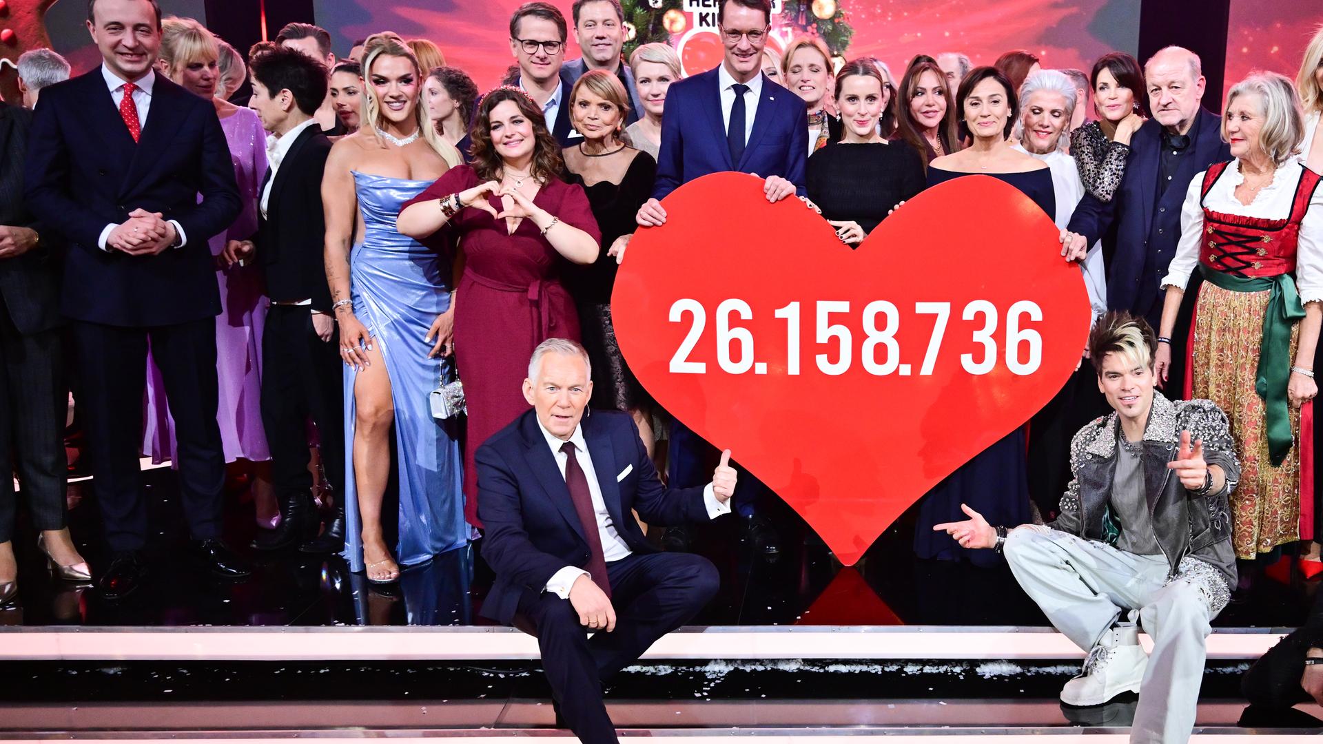 Spendenergebnis bei "Ein Herz für Kinder"