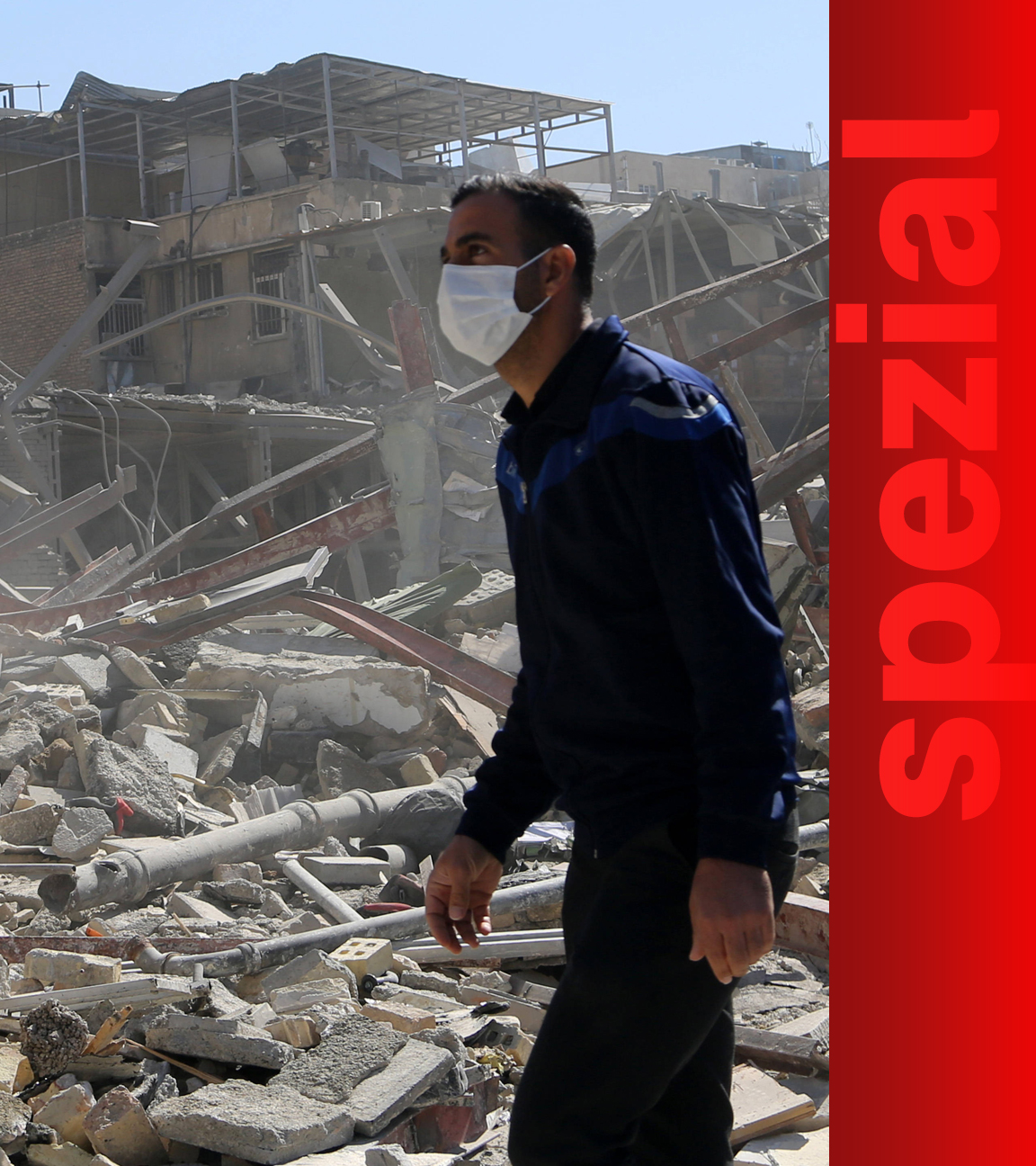 Schwere Schäden rund um den Ferdowsi-Platz in Teheran