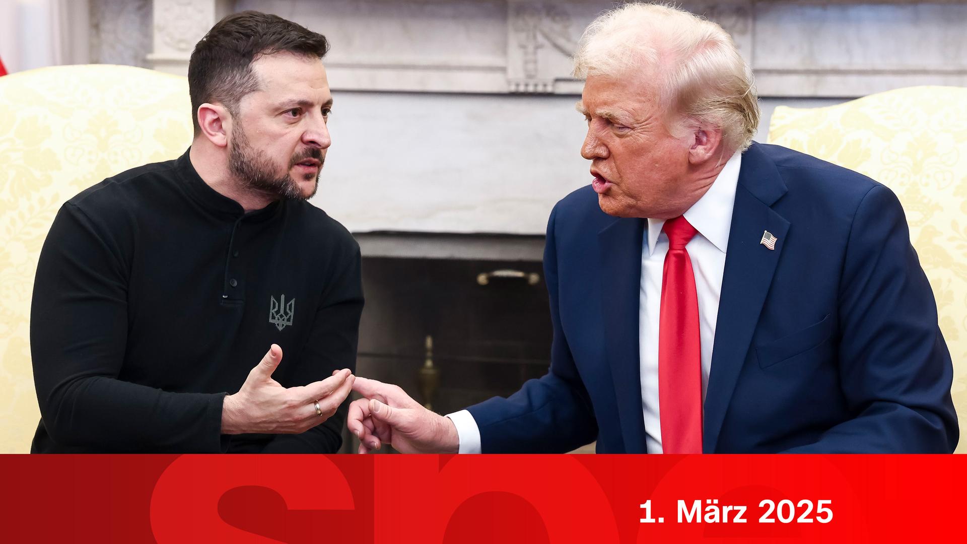 ZDF spezial am 1.3.2025 zum Eklat zwischen Trump und Selenskyj