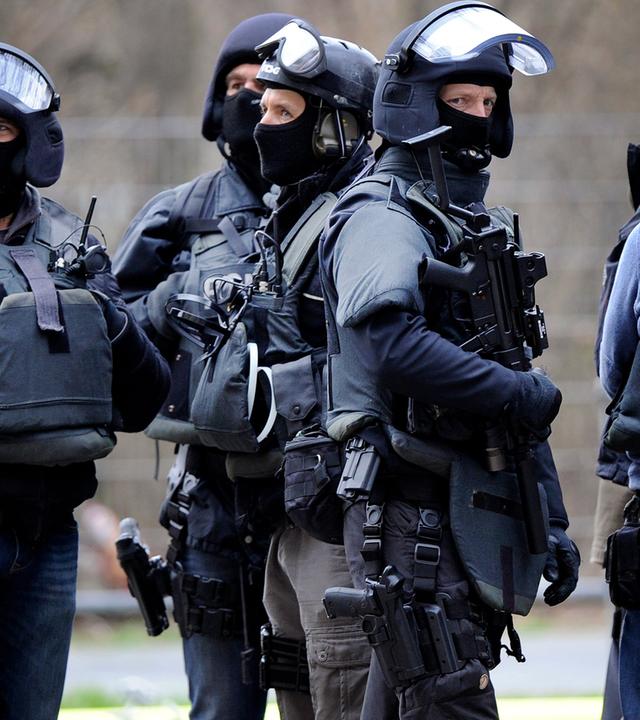 Mitglieder eines Spezialeinsatzkommandos der Polizei