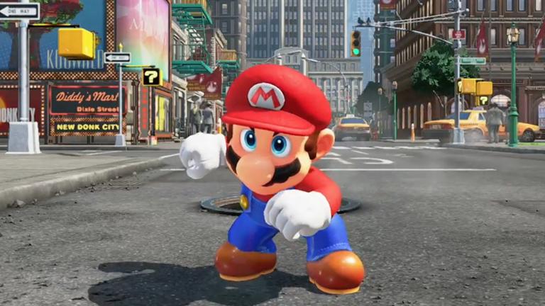"Super Mario Odyssey" ist eine bunt aufgemachte spielerische Ideenbombe. Wirft man Marios Mütze, kann man Gegenspieler übernehmen. 
