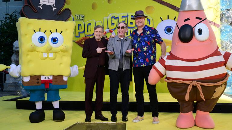 SpongeBob Schwammkopf in Zement verewigt