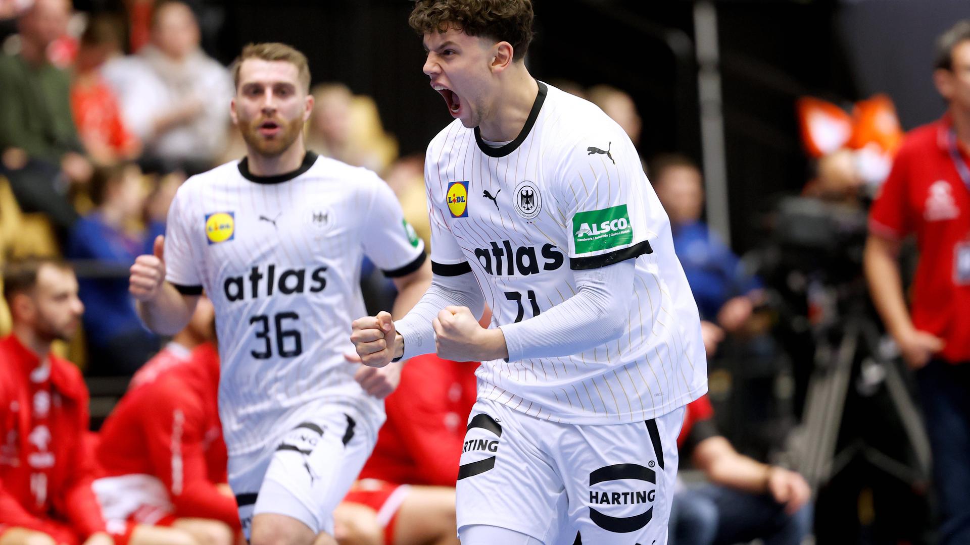 GRGIC Marko Team Deutschland IHF Handball Weltmeisterschaften 2025 in Daenemark Vorrundenspiel Deutschland - Polen am 15.01. 2025 in Herning