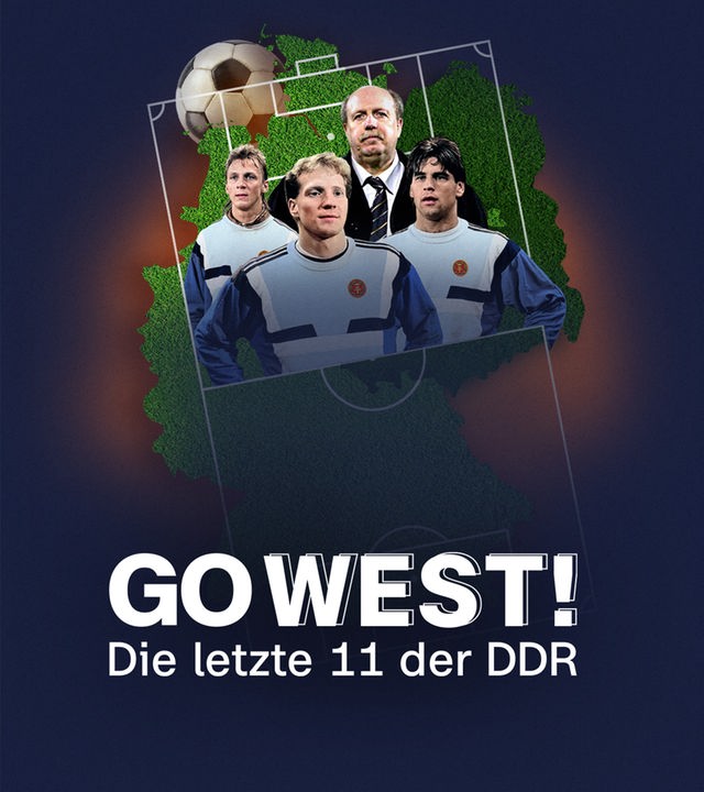 Go West! Die letzte 11 der DDR mit Logo