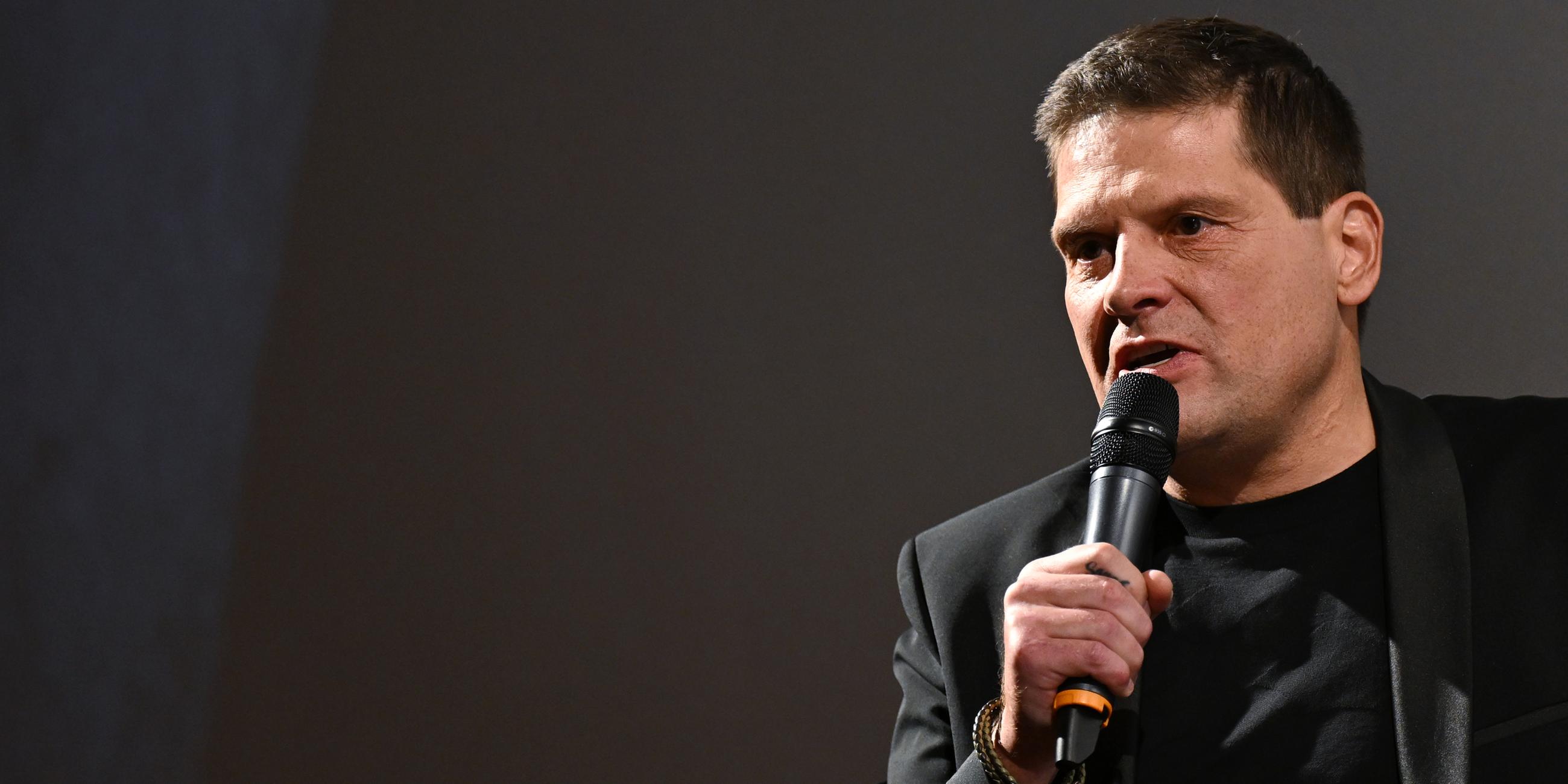 Jan Ullrich bei der Vorstellung der Dokumentation "Der Gejagte"