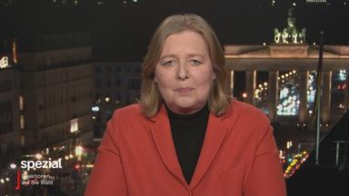 Bärbel Bas, SPD-Parteivorsitzende im Gespräch mit Shakuntala Banerjee