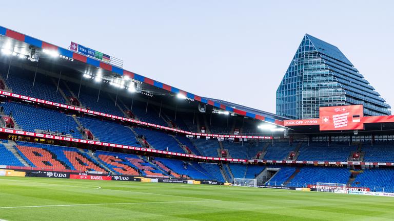 Der St. Jakob-Park in Basel vor dem Freundschaftsspiel der Nationalmannschaften aus Deutschland und der Schweiz