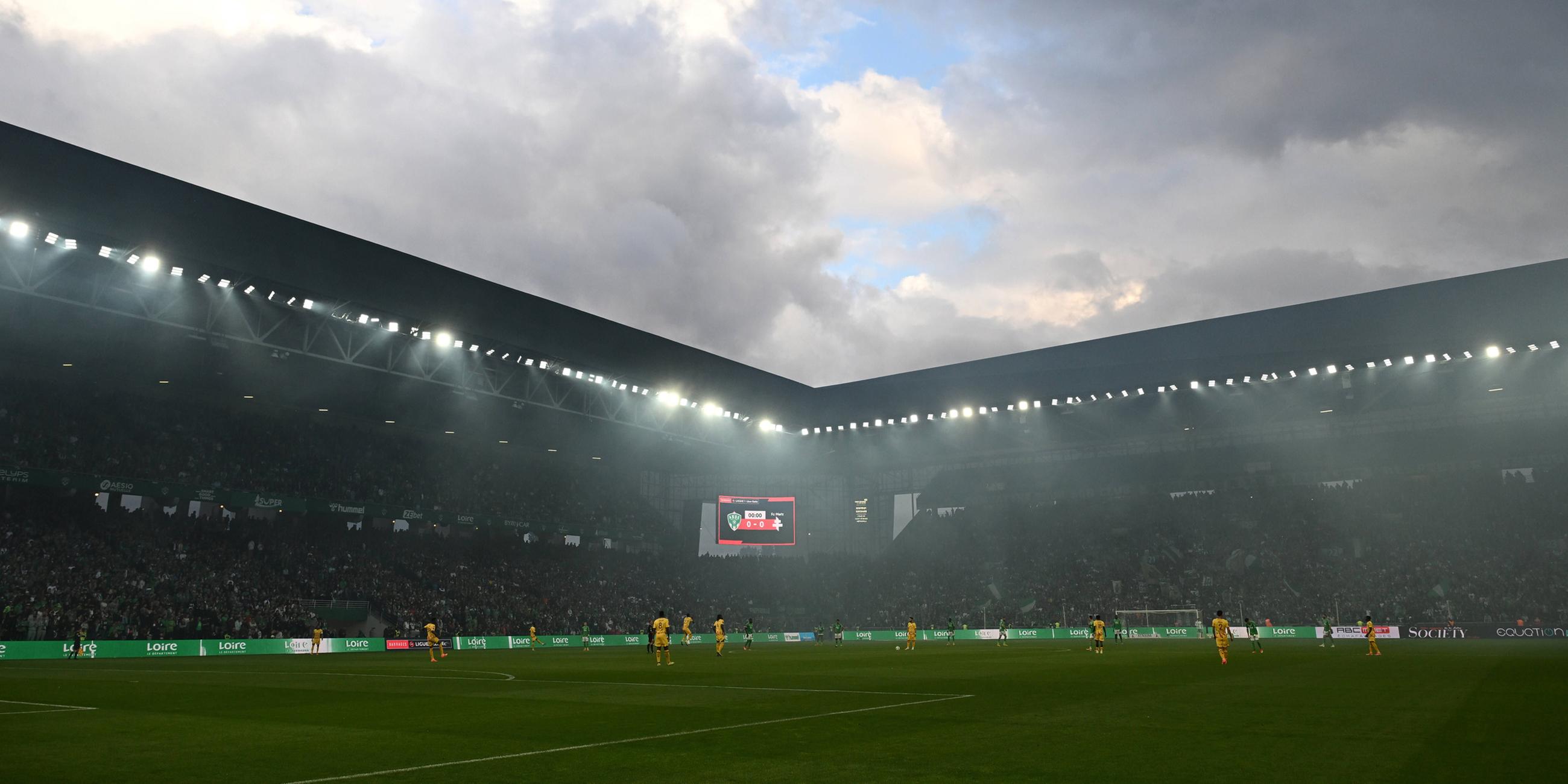 Das Stadion Geoffroy-Guichard in Saint-Étienne.
