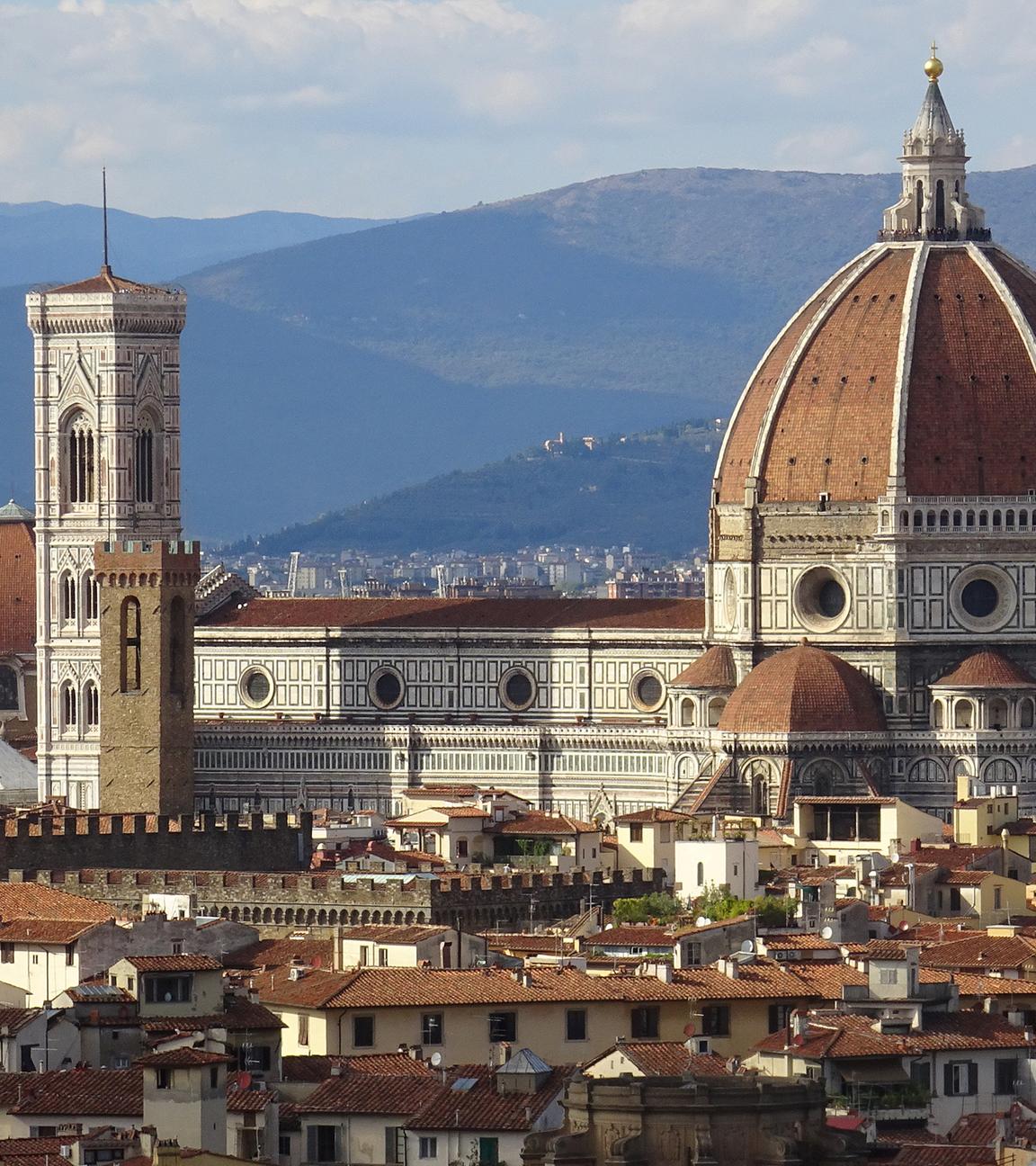 Stadtansicht von Florenz (Italien), aufgenommen am 