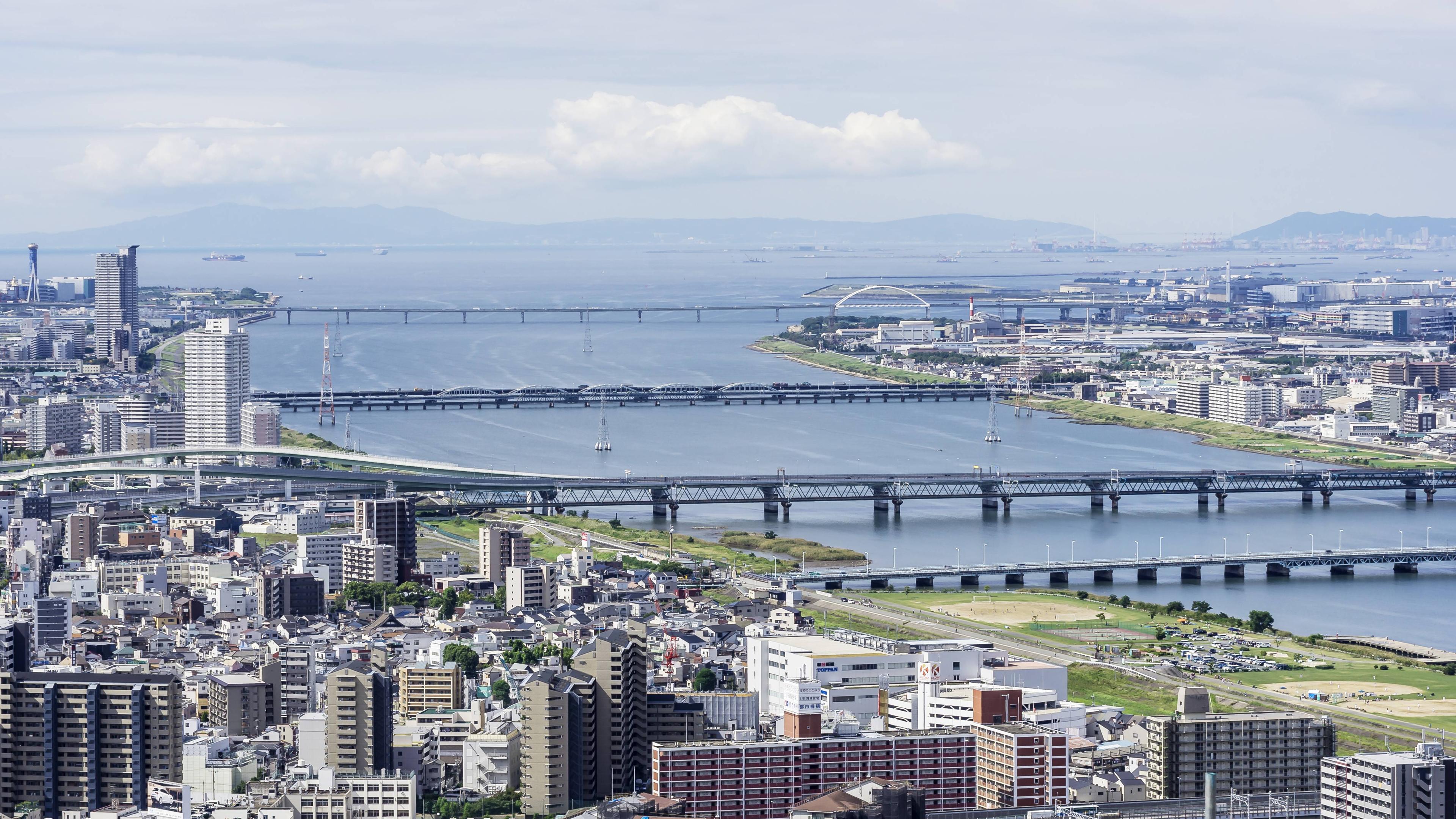 Stadtansicht von Osaka