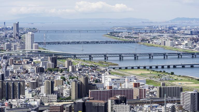 Stadtansicht von Osaka