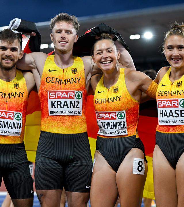 Leichtathletik-EM: Mixed-Staffel Sprint