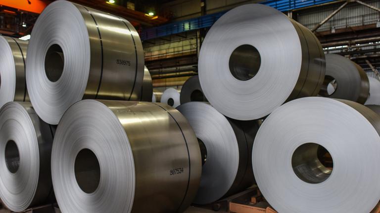 Kaltgewalzte Bleche, aufgerollt zu Coils