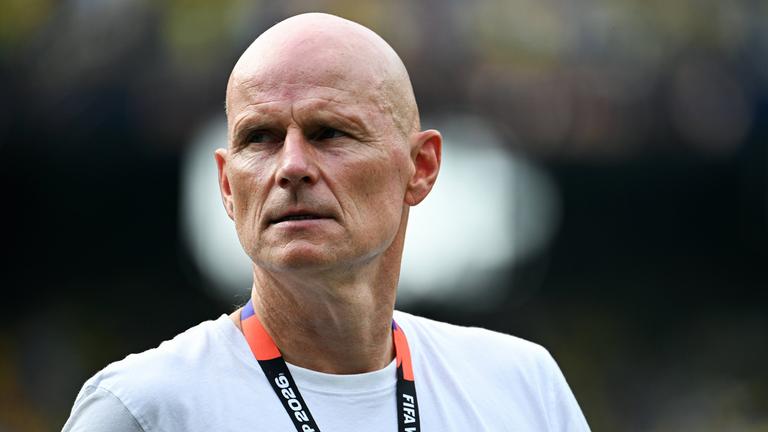 Norwegens Fußballnationaltrainer Stale Solbakken während dem WM-Spiel Brasilien gegen Norwegen am 05.07.2026 in New Jersey, USA.