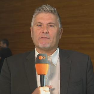 ZDF-Reporter Andreas Stamm in Straßburg