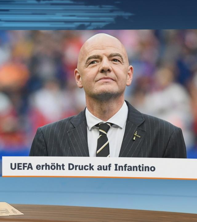 ZDF-Moderatorin Katja Streso bei einer Wortmeldung über Gianni Infantino.