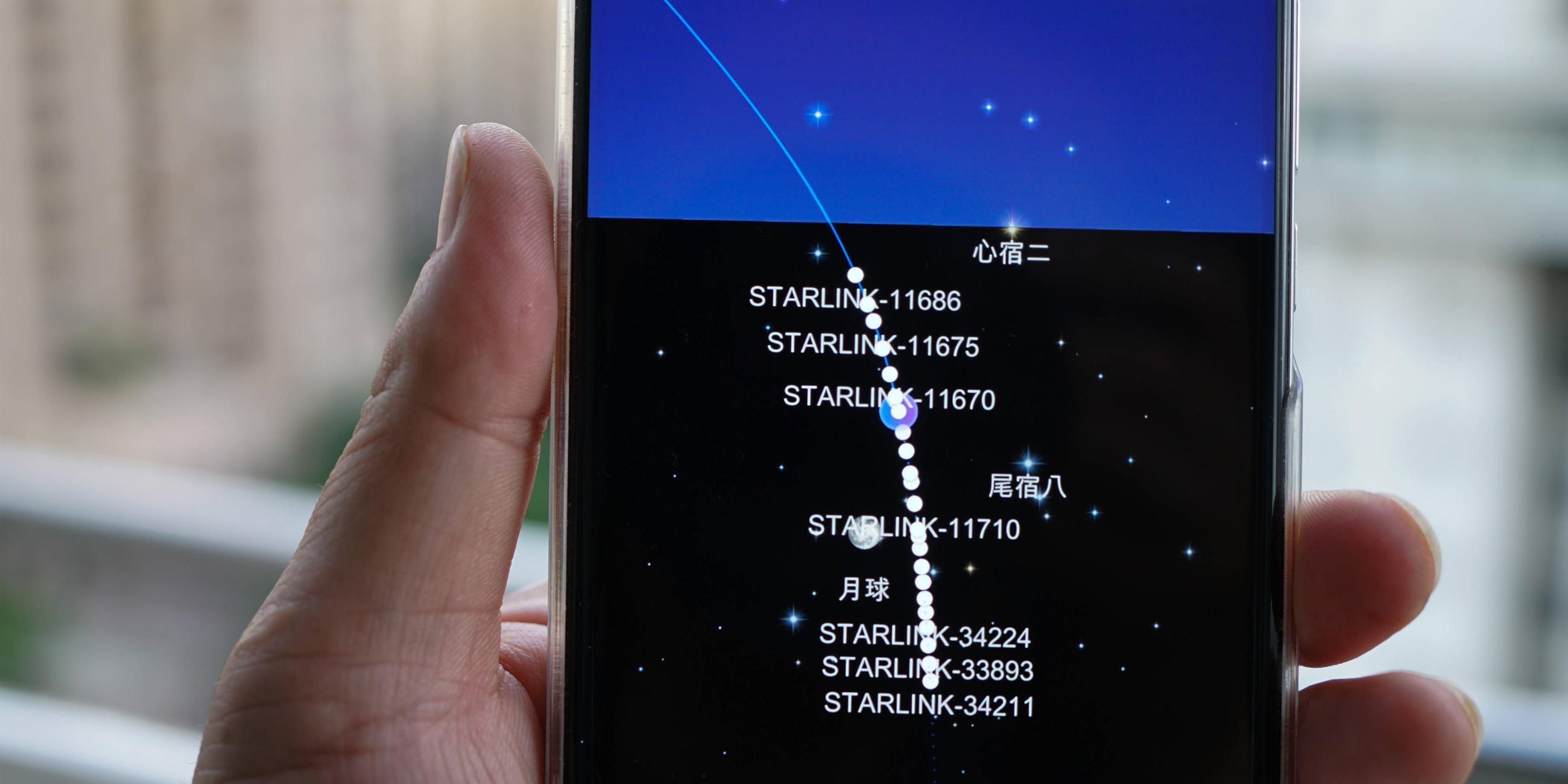 Starlink "Satelite Tracker app"