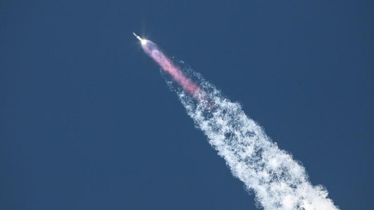 Testflug des Starship von SpaceX