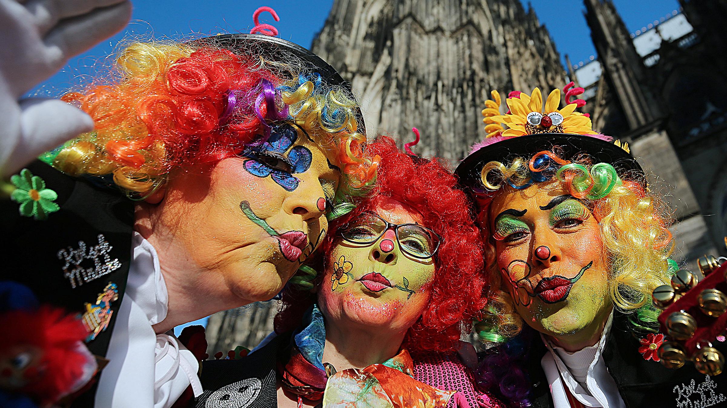 Weiberfastnacht in Köln, aufgenommen am 28.02.2019