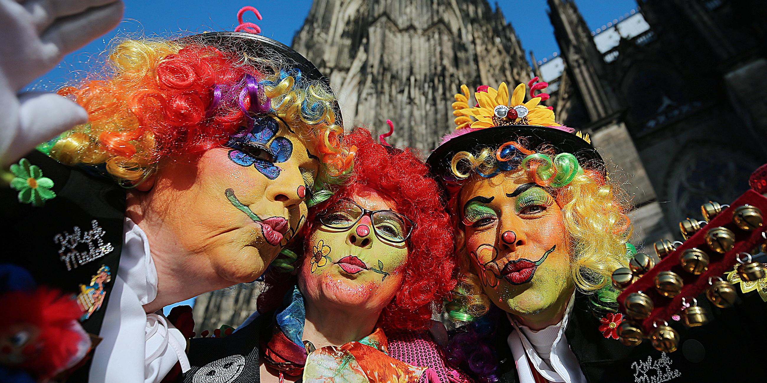 Weiberfastnacht in Köln, aufgenommen am 28.02.2019