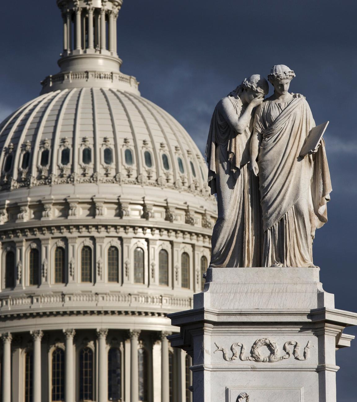 Das "Peace Monument" vor dem Kapitol in Washington