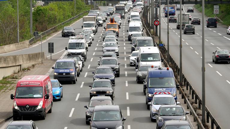 Stau auf einer Autobahn
